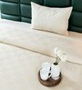 Beige Bedspread Huck Lace Pattern Single Bedspread With 1 Pillow Cover