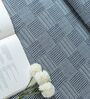 Blue Bedspread Huck Lace Pattern Queen sized Bedspread With 2 Pillow Covers