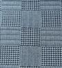 Blue Bedspread Huck Lace Pattern King Sized Bedspread With 2 Pillow Covers