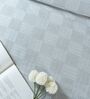 Grey Bedspread Huck Lace Pattern Queen sized Bedspread With 2 Pillow Covers