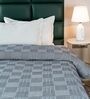 Blue Bedspread Huck Lace Pattern Queen sized Bedspread With 2 Pillow Covers