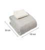 Grey Bedspread Huck Lace Pattern Queen sized Bedspread With 2 Pillow Covers