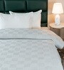 Grey Bedspread Huck Lace Pattern King Sized Bedspread With 2 Pillow Covers