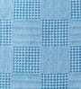Blue Bedspread Huck Lace Pattern King Sized Bedspread With 2 Pillow Covers