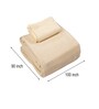 Beige Bedspread Huck Lace Pattern Queen sized Bedspread With 2 Pillow Covers