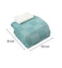 Green Bedspread Huck Lace Pattern Queen sized Bedspread With 2 Pillow Covers
