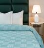 Green Bedspread Huck Lace Pattern Queen sized Bedspread With 2 Pillow Covers