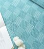 Green Bedspread Huck Lace Pattern Queen sized Bedspread With 2 Pillow Covers