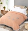 Orange 449 GSM Cotton Double Bed Comforter