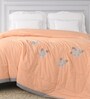 Orange 449 GSM Cotton Double Bed Comforter