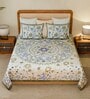 Pure Cotton Double Bedsheet Set with Pillow Covers for King Size Bed