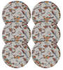 Pure Cotton Geometric Print Table Runners, Digitally Printed, 6-Pack