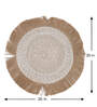 Pure Cotton Solid Pattern Table Runners, Frilled Edges, Reversible, 6-Pack