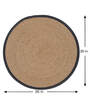 Pure Cotton Solid Pattern Table Runners, Leather-Bound, 1-Pack