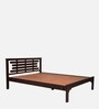 Pure Everly Solid Wood King Size Bed In Walnut Colour