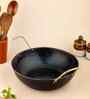 Pure Iron Kadai (Wok) | 10 Inch Heavy Iron Cookware | Even Heat Distribution | Riveted Handles | Gas Stove Compatible