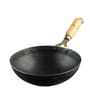 Pure Iron Round Wok Large 9 Inch Kadai