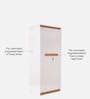 Pure Juda 2 Door Wardrobe In Frosty White Finish