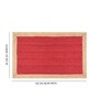 Pure Jute Red 2x5 Feet Bedside Runner