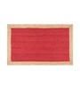 Pure Jute Red 2x5 Feet Bedside Runner