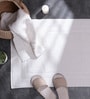 Pure Snow 100% Cotton Solid 31x21 Inches Bath Mats Pack of 2 Pure Snow 100% Cotton Solid 31x21 Inches Bath Mats Pack of 2
