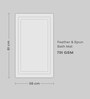 2 Pcs Pure Snow 100% Cotton Solid 791 GSM Bath Mats