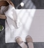 2 Pcs Pure Snow 100% Cotton Solid 791 GSM Bath Mats