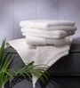 Pure Snow 100% Cotton Solid 800 GSM Face Towels (4 Pc)