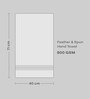 Pure Snow 100% Cotton Solid 800 GSM Hand Towels (2 Pc)