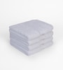 Pure Snow 100% Cotton Solid 800 GSM Face Towels Pack of 4