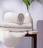 Pure Snow 100% Cotton Solid 800 GSM Hand Towels Pack of 2