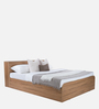 Pure Vienta King Size Bed With Box Storage In Brentwood Oak Finish