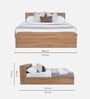 Pure Vienta King Size Bed With Box Storage In Brentwood Oak Finish Pure Vienta King Size Bed With Box Storage In Brentwood Oak Finish