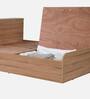 Pure Vienta Queen Size Bed With Box Storage In Brentwood Oak Finish