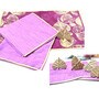 Purple & Gold Velvet 30 Pcs (8 Seater) Table Linen Set