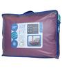 Purple And Grey Microfiber Solid Reversible 150 GSM Double Bed Comforter