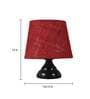 Purple & White Natural Fiber Shade Table Lamp With Black Base
