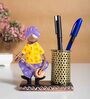 Purple & Yellow Metal Pen
Stand