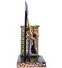 Purple & Yellow Metal Pen
Stand