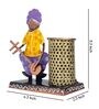 Purple & Yellow Metal Pen
Stand