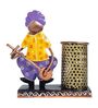 Purple & Yellow Metal Pen
Stand
