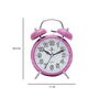 Mini Purple Analog Alarm Table Clock
