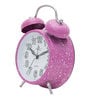 Mini Purple Analog Alarm Table Clock