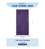 Purple 100% Cotton 340 Gsm Car Towel