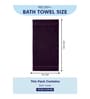 Purple 100% Cotton 380 Gsm Bath Towel
