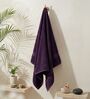 Purple 100% Cotton 380 Gsm Bath Towel