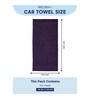 Purple 100% Cotton 380 Gsm Car Towel