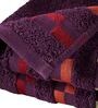 Set of 2 Purple Cotton 420 GSM Hand Towels