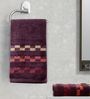 Set of 2 Purple Cotton 420 GSM Hand Towels