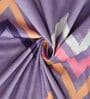 Purple Abstract 160TC Microfibre Double Bedsheet with 2 Pillow Covers